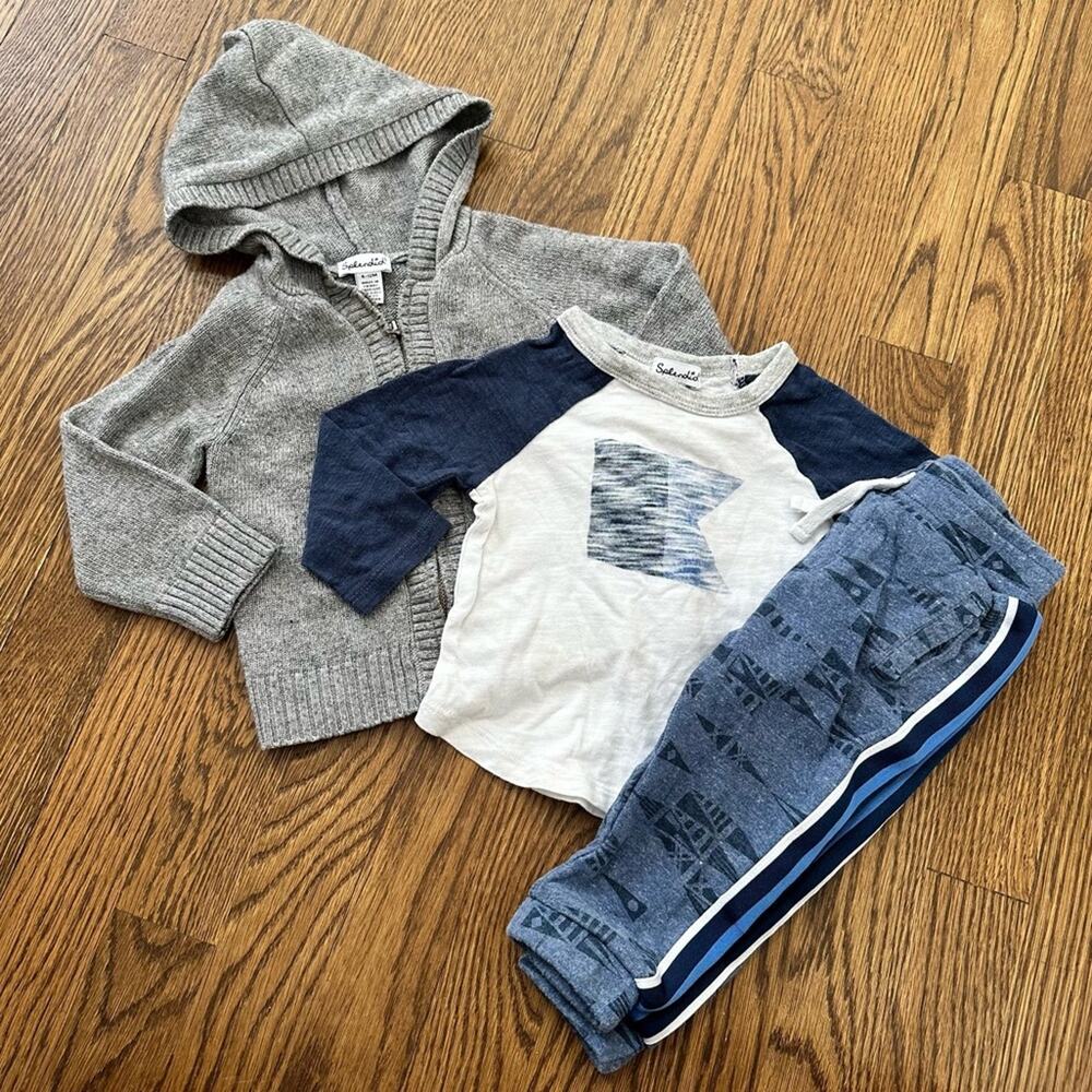 Splendid 3-piece baby boy outfit, size 6-12M